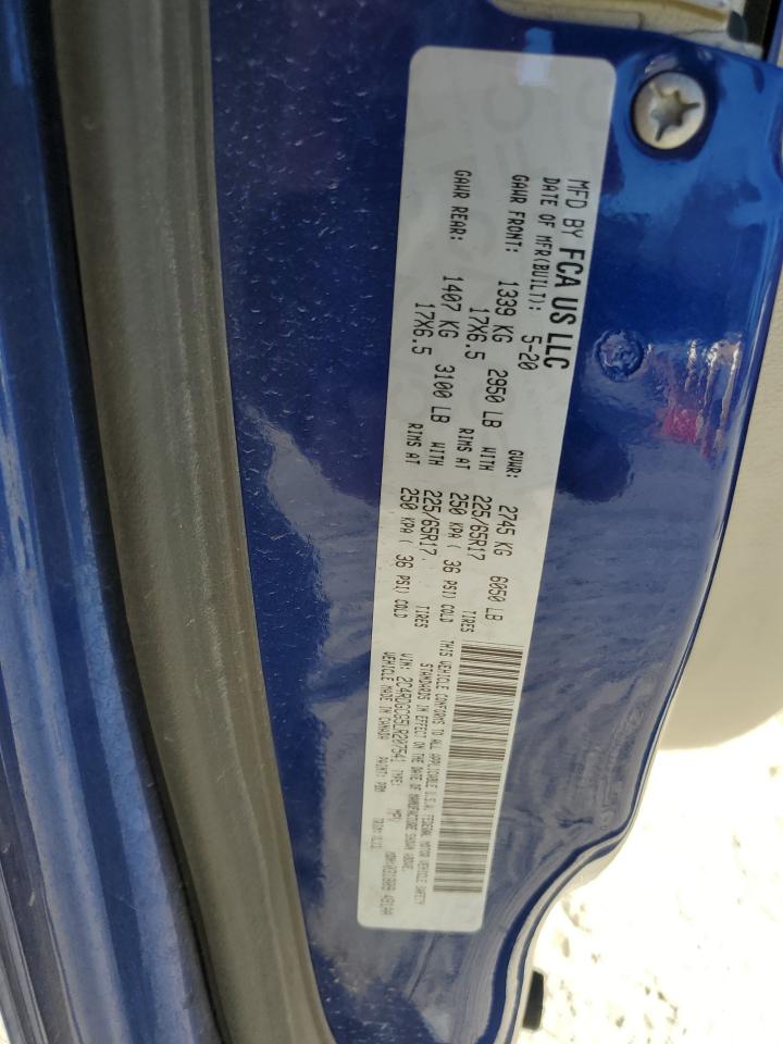 2020 Dodge Caravan VIN 2C4RDGCG5LR207541 Copart auction photo, front end / side damage thumbnail 15