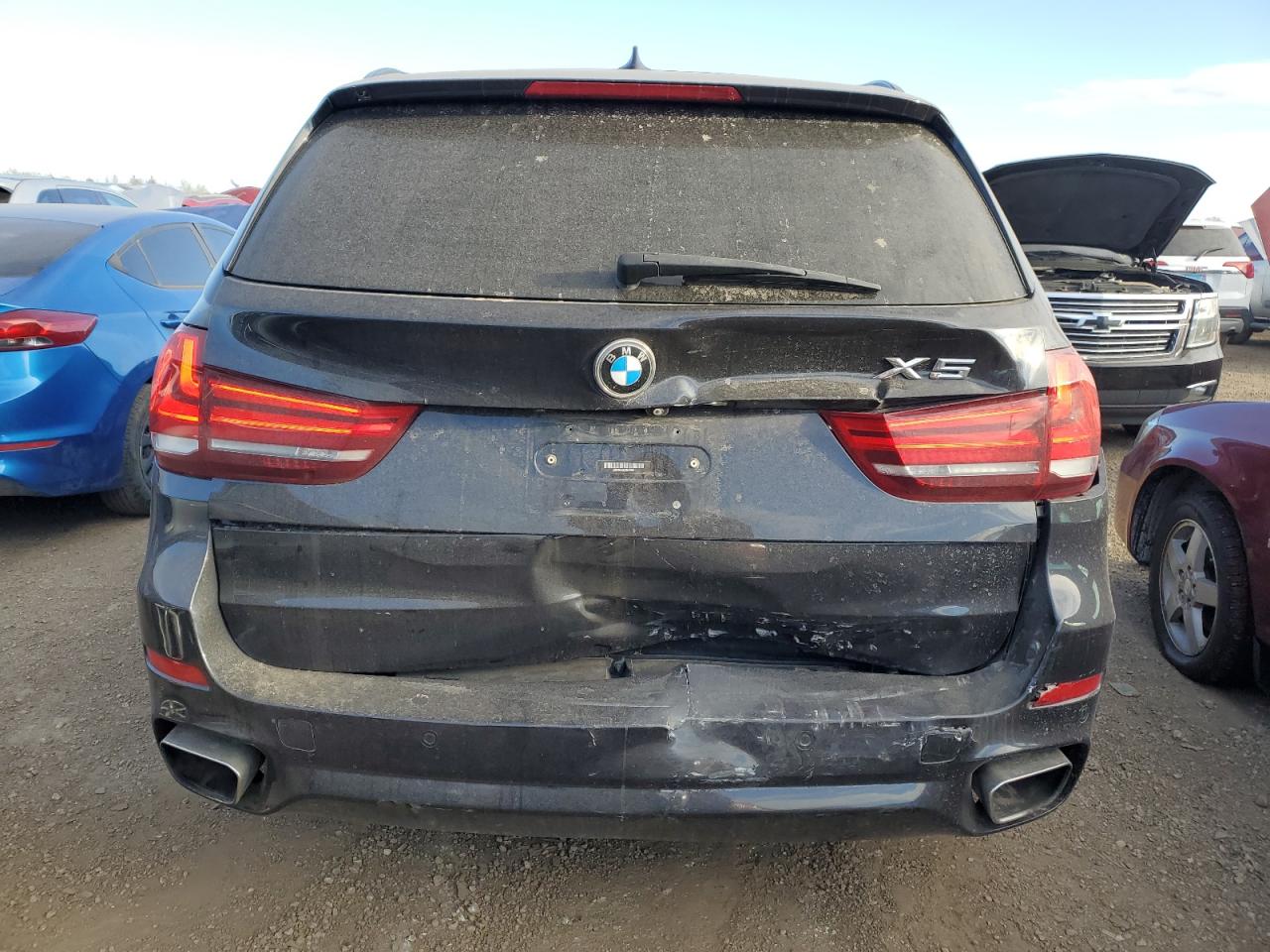 2015 BMW X5 VIN 5UXKR0C52F0K69601 Copart auction photo, rear end damage thumbnail 6