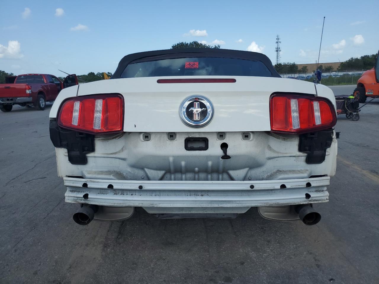 2012 Ford Mustang VIN 1ZVBP8EM0C5265293 Copart auction photo, front end / rear end damage thumbnail 6