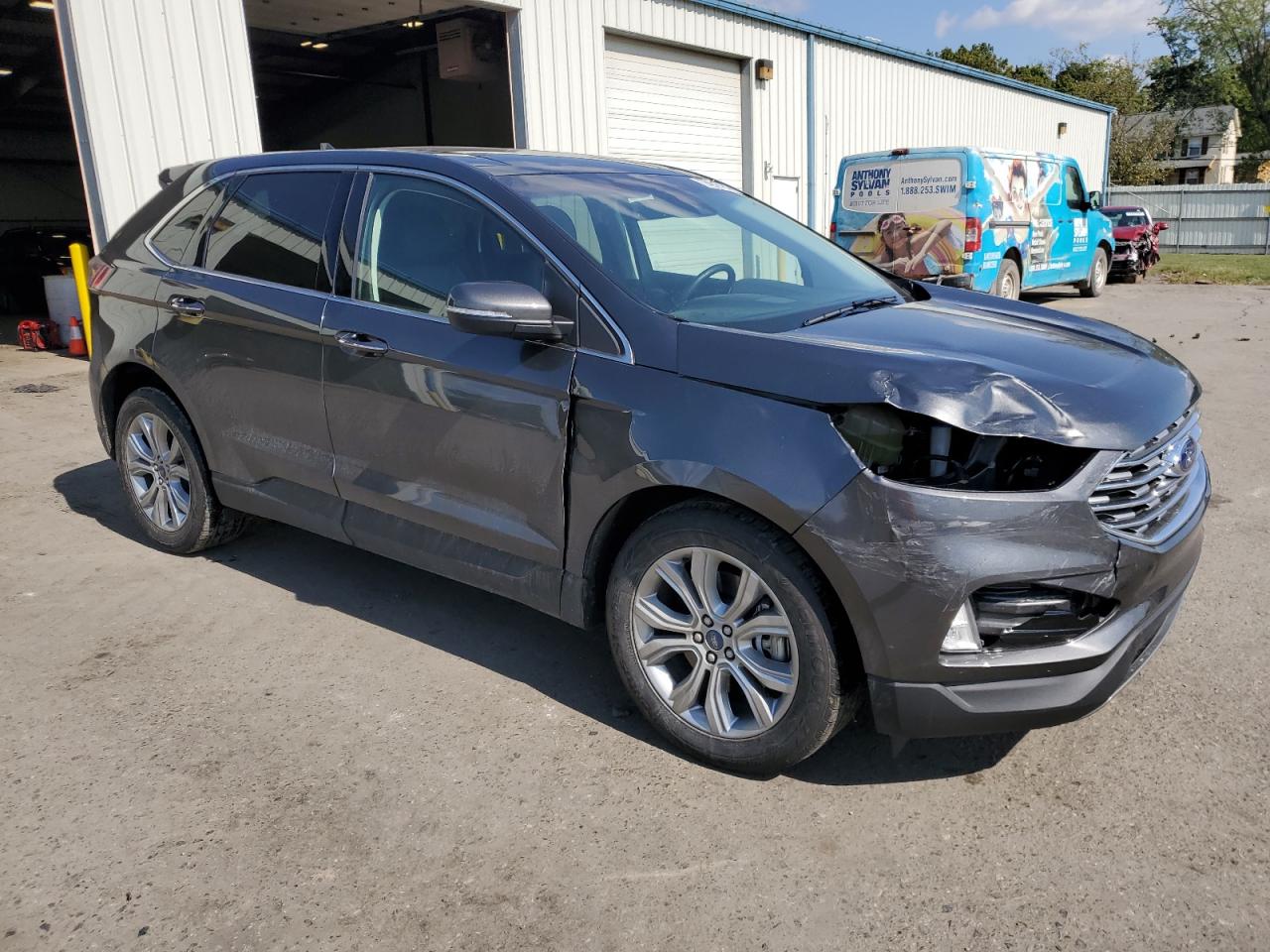 2019 Ford Edge VIN 2FMPK4K92KBC67911 Copart auction photo, front end / side damage thumbnail 4