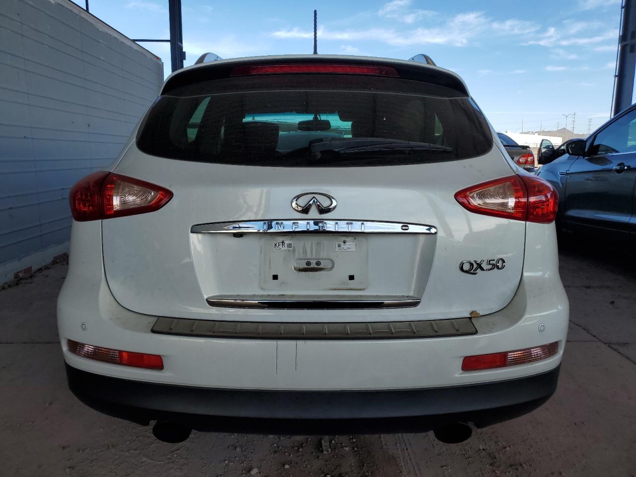 2014 Infiniti QX50 VIN JN1BJ0HR2EM192730 Copart auction photo, front end / side damage thumbnail 6