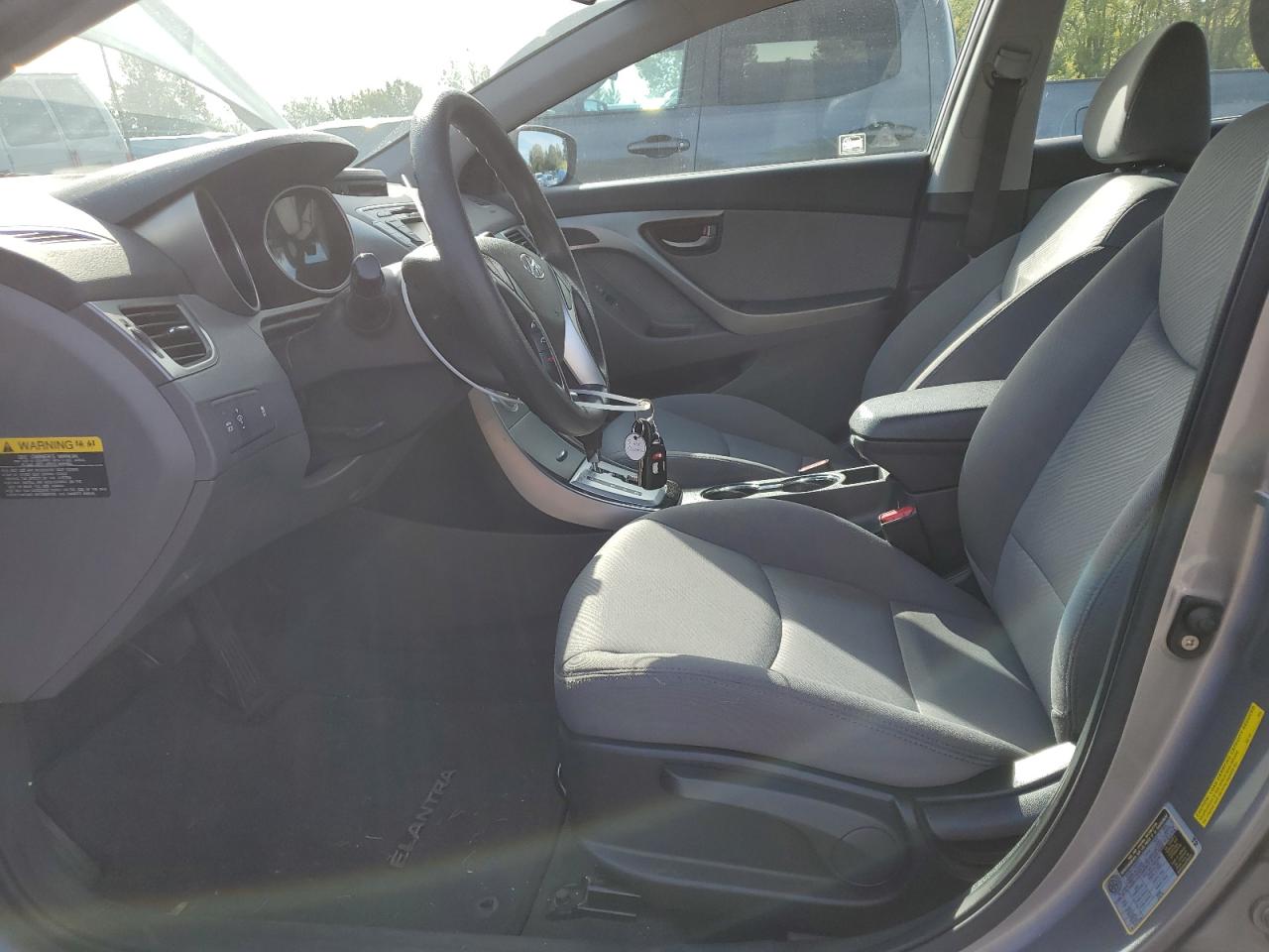 2012 Hyundai Elantra VIN KMHDH4AE7CU429821 Copart auction photo, side / rear end damage thumbnail 7