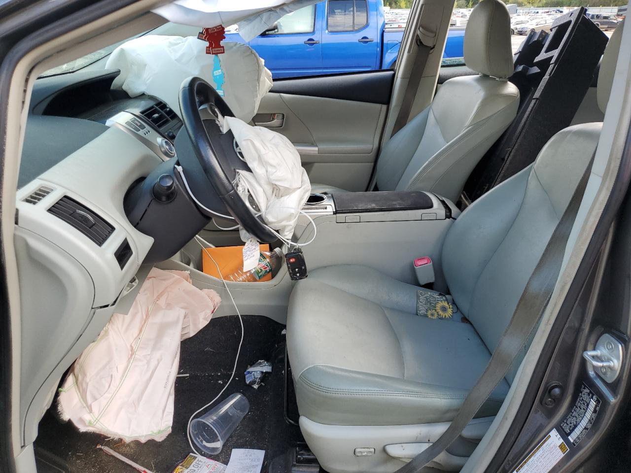 2013 Toyota Prius VIN JTDZN3EU9D3191315 Copart auction photo, all over damage thumbnail 7