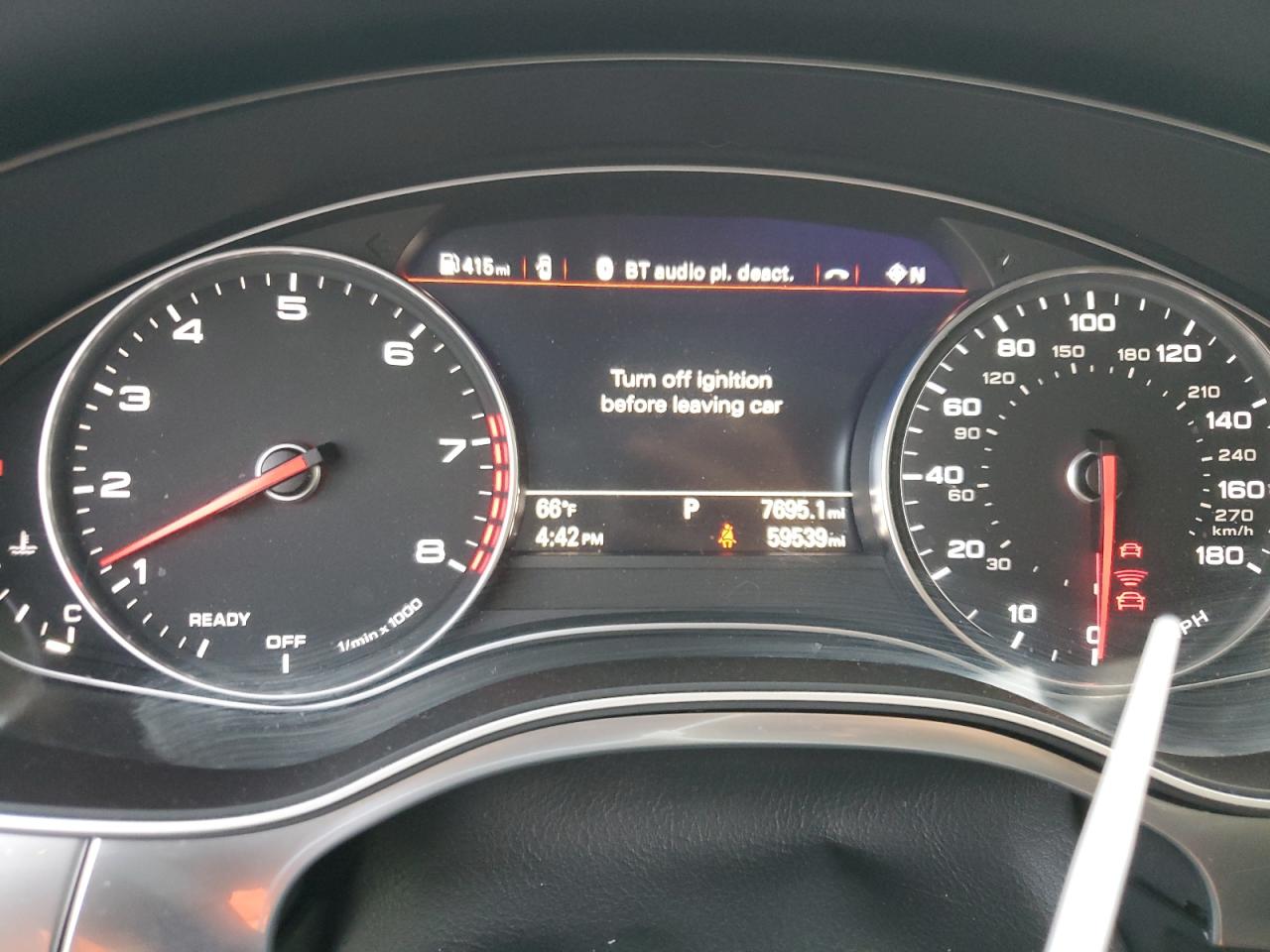 2017 Audi A6 VIN WAUG8AFC3HN004716 Copart auction photo, front end / side damage thumbnail 9