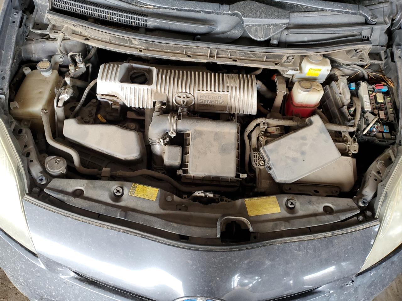 2014 Toyota Prius VIN JTDKN3DU8E1761174 Copart auction photo, front end / mechanical damage thumbnail 11