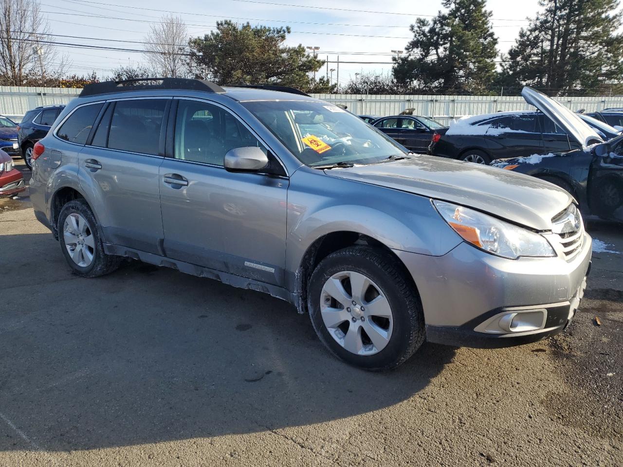 2011 Subaru Outback VIN 4S4BRCGC1B3346569 Copart auction photo, front end / side damage thumbnail 4