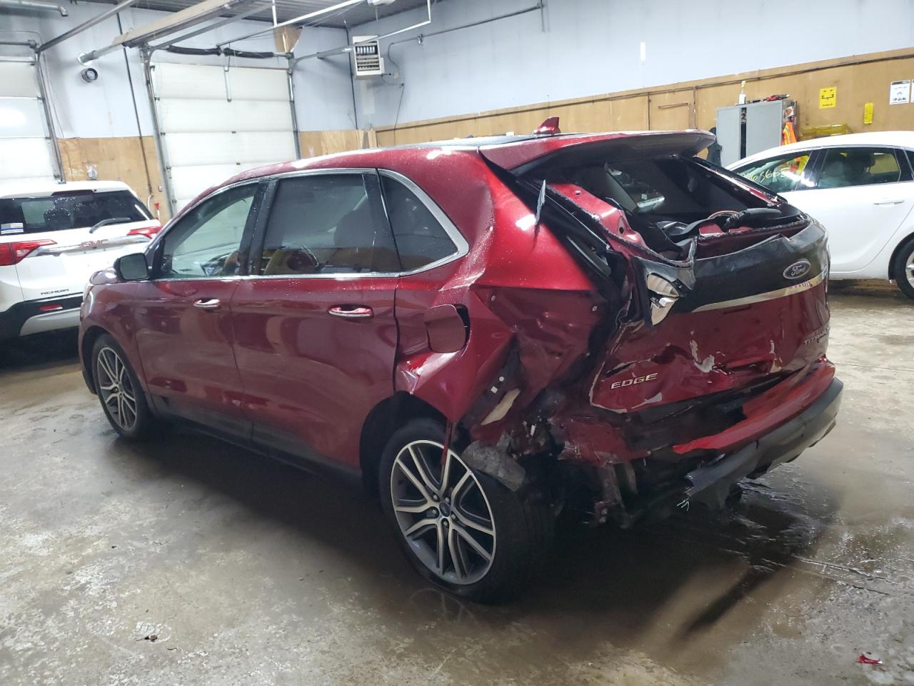 2019 Ford Edge VIN 2FMPK4K93KBB87257 Copart auction photo, rear end / undercarriage damage thumbnail 2