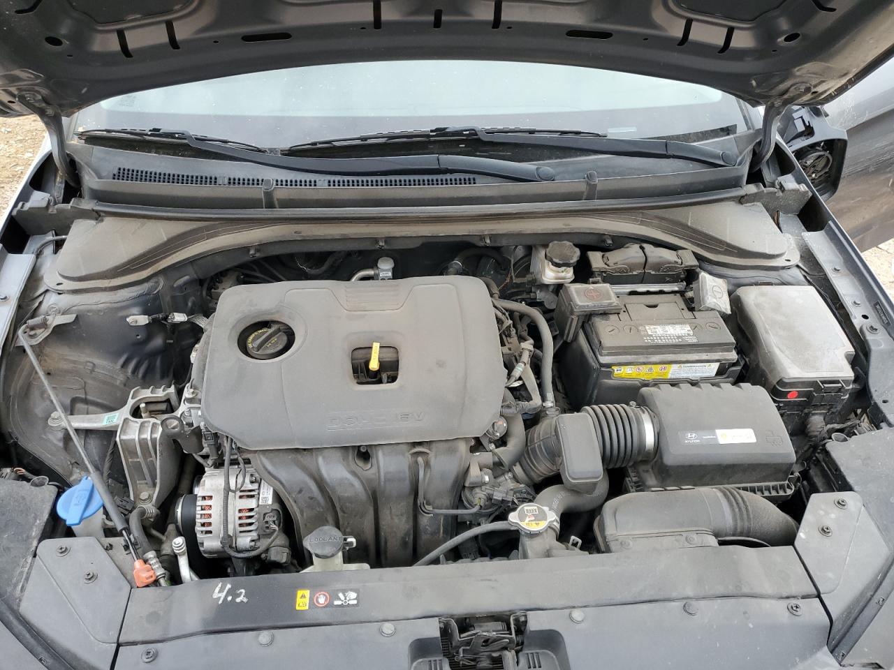 2019 Hyundai Elantra VIN 5NPD74LFXKH489078 Copart auction photo, side damage thumbnail 11