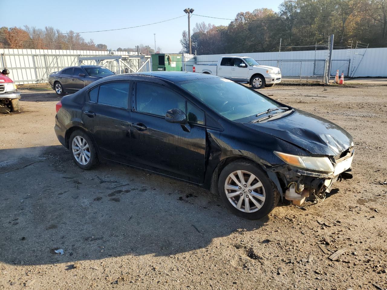 2012 Honda Civic VIN 2HGFB2F84CH329895 Copart auction photo, front end damage thumbnail 4