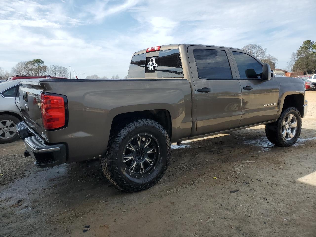 2014 Chevrolet Silverado VIN 3GCPCREC4EG239924 Copart auction photo, rear end damage thumbnail 3