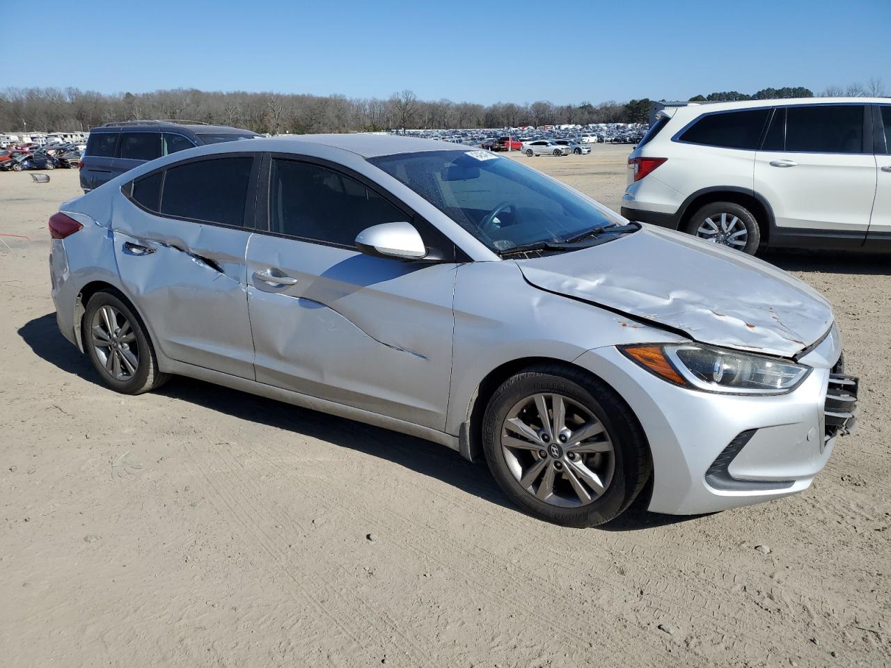 2017 Hyundai Elantra VIN KMHD84LF7HU206126 Copart auction photo, all over damage thumbnail 4