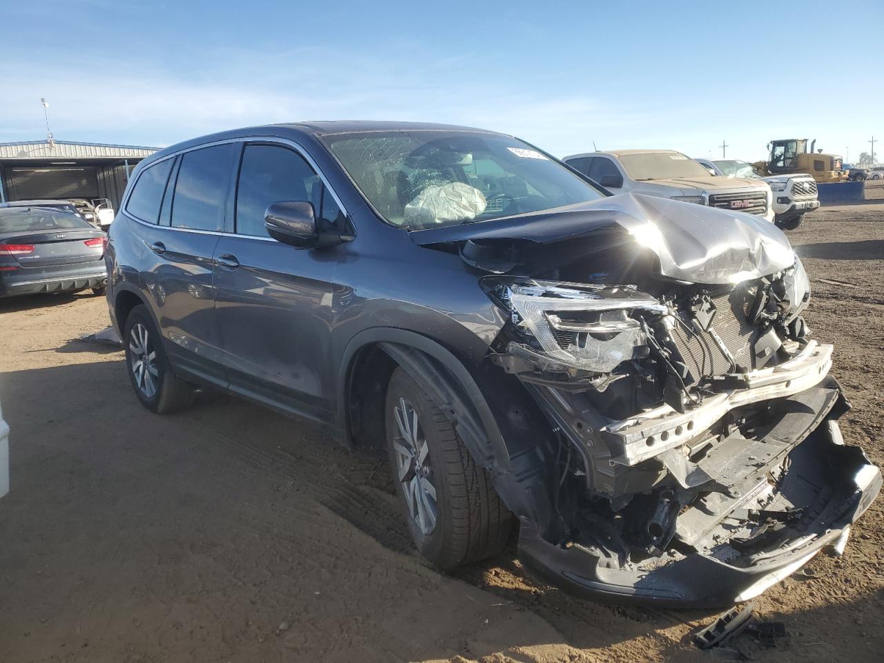 2020 Honda Pilot VIN 5FNYF6H54LB054816 Copart auction photo, front end damage thumbnail 4