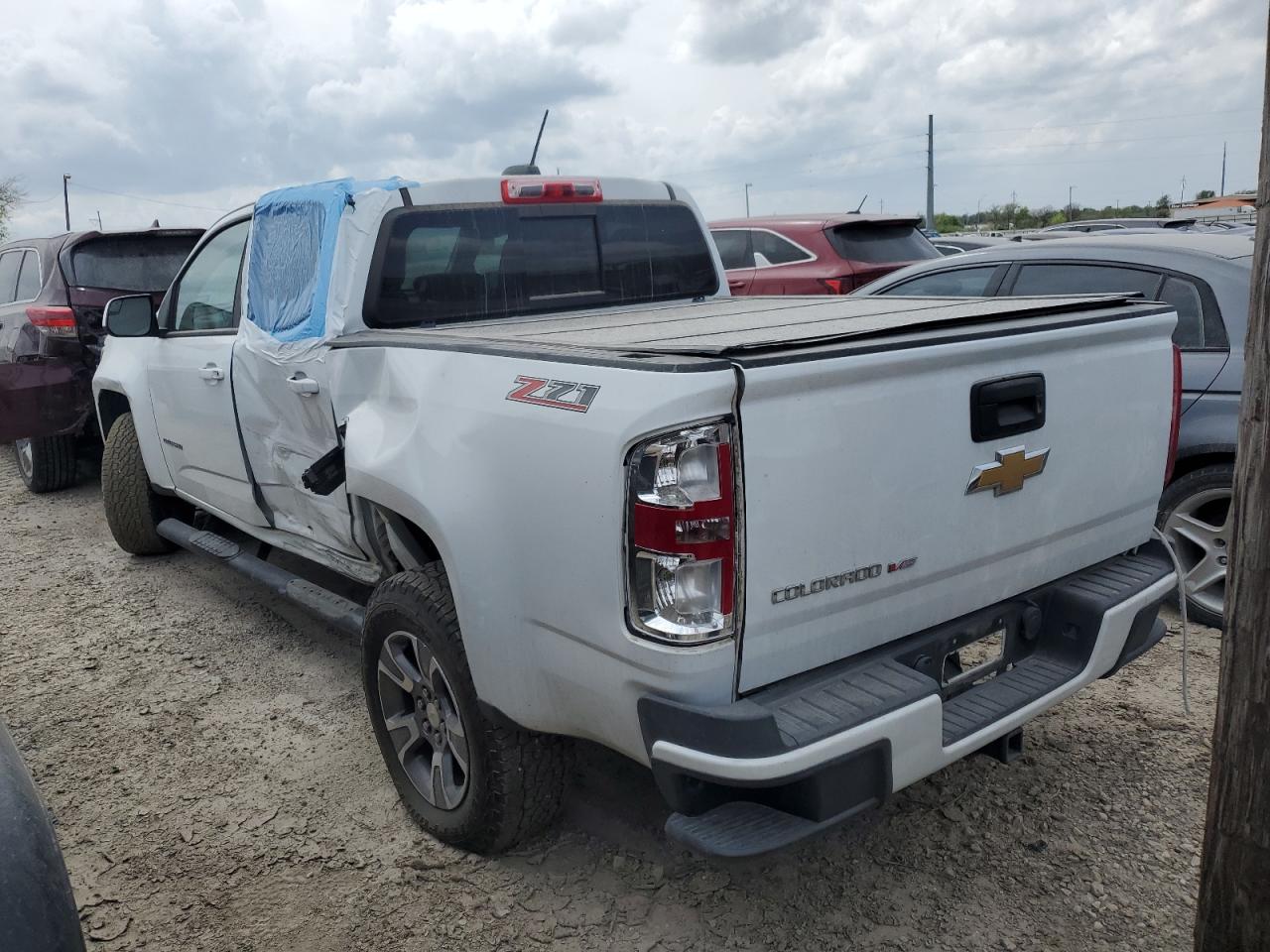 2018 Chevrolet Colorado VIN 1GCGSDEN4J1321183 Copart auction photo, side / rear end damage thumbnail 2