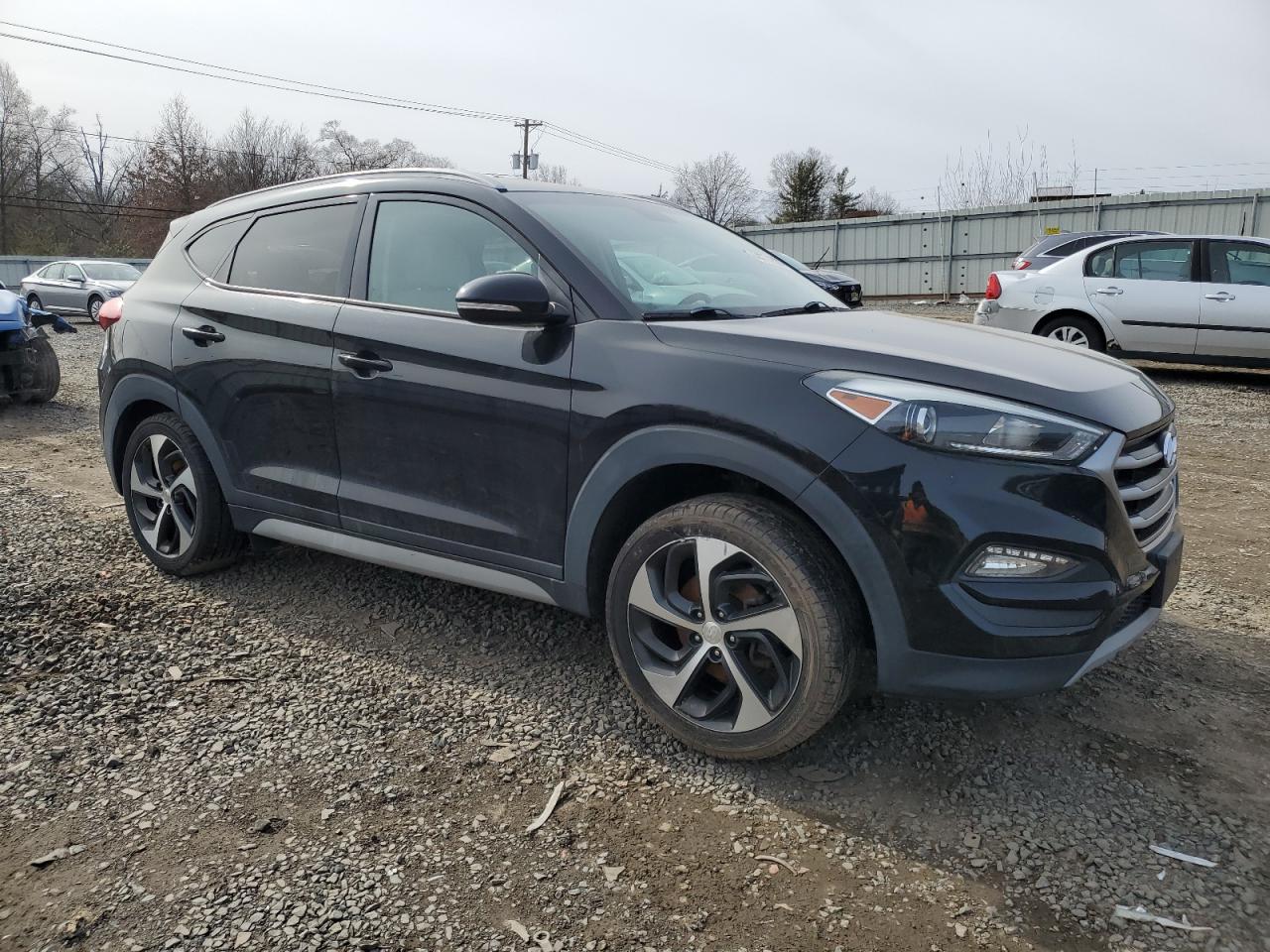2018 Hyundai Tucson VIN KM8J3CAL7JU770398 Copart auction photo, undercarriage / side damage thumbnail 4