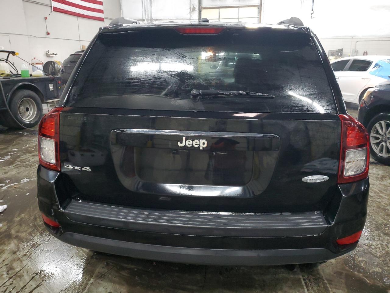2014 Jeep Compass VIN 1C4NJDEB3ED742574 Copart auction photo, front end / side damage thumbnail 6