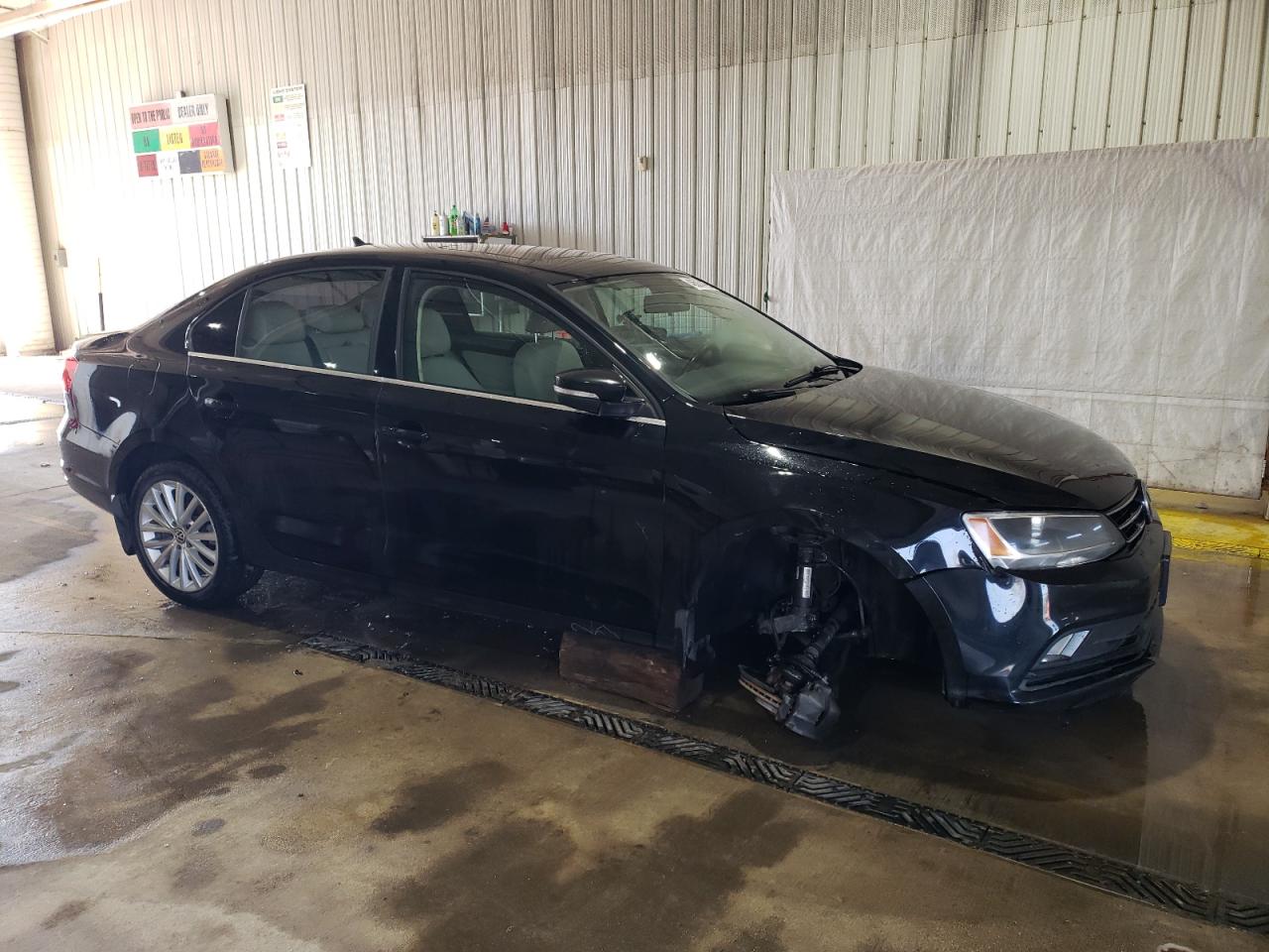 2015 Volkswagen Jetta VIN 3VWD17AJXFM250461 Copart auction photo, side damage thumbnail 4
