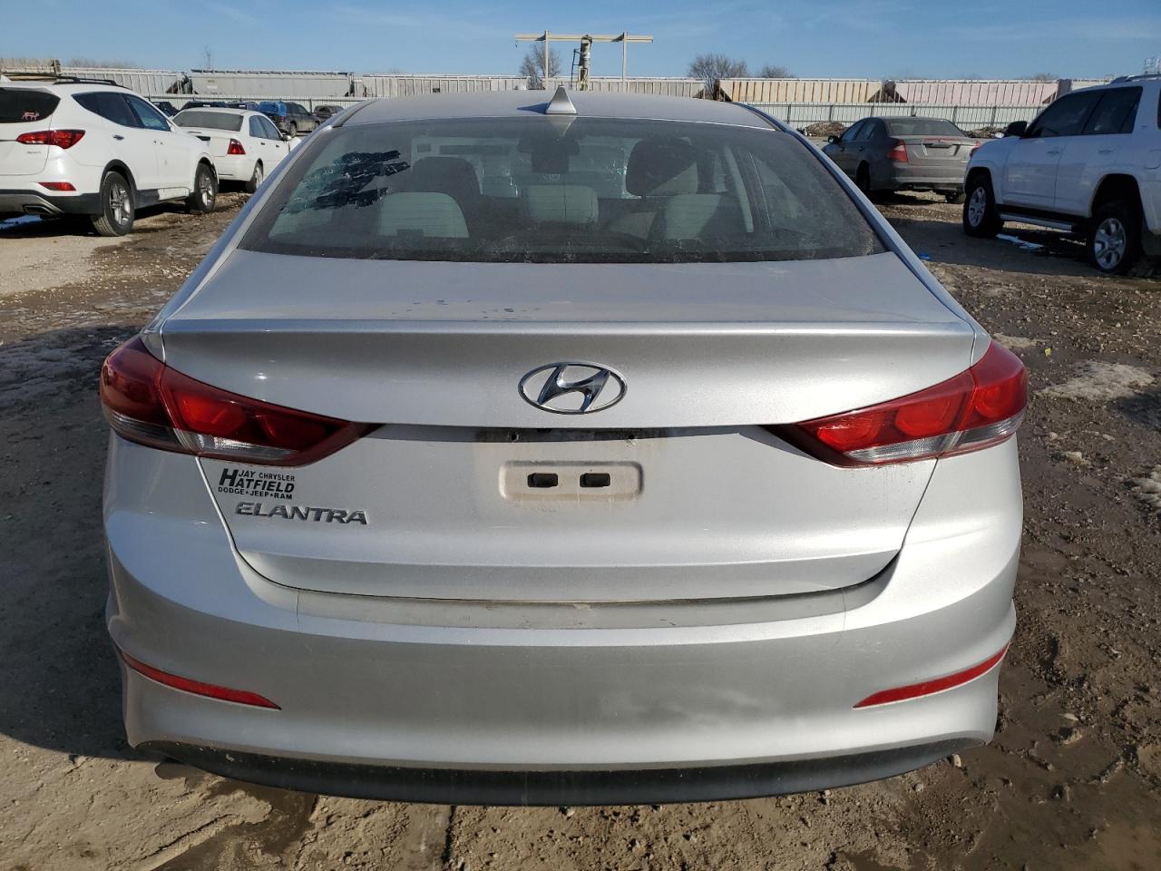 2018 Hyundai Elantra VIN 5NPD84LF1JH224948 Copart auction photo, vandalism damage thumbnail 6