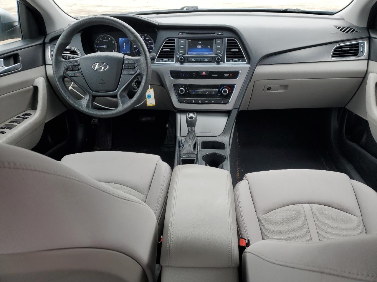 2015 Hyundai Sonata VIN 5NPE34AF6FH022538 Copart auction photo, side / front end damage thumbnail 8