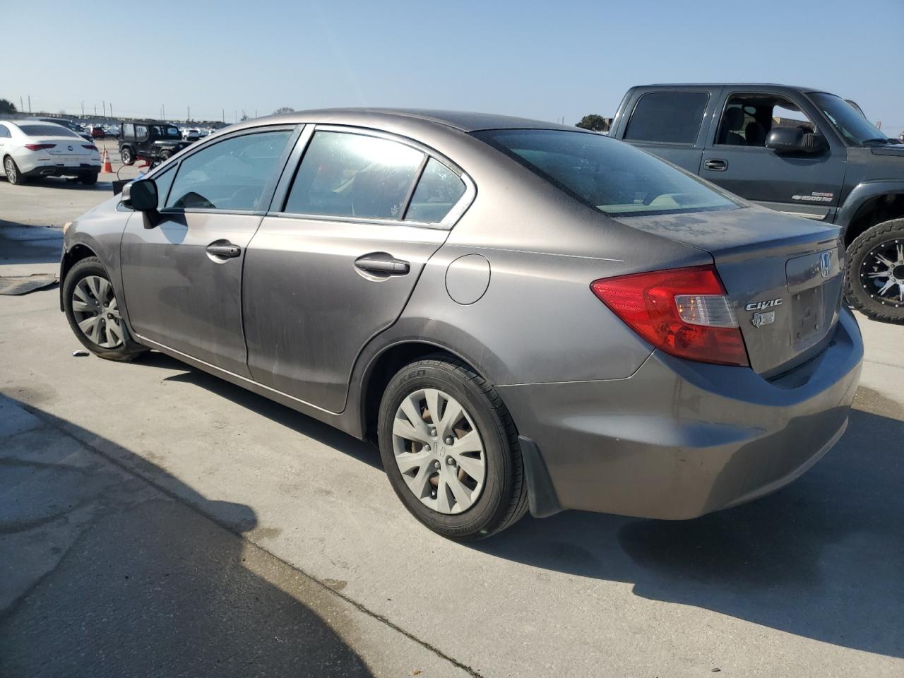 2012 Honda Civic VIN JHMFB2F55CS001476 Copart auction photo, front end / minor dent/scratches damage thumbnail 2