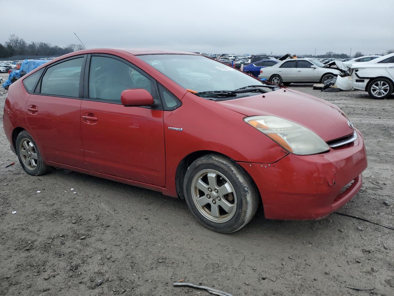 2007 Toyota Prius VIN JTDKB20U877577510 Copart auction photo, front end damage thumbnail 4
