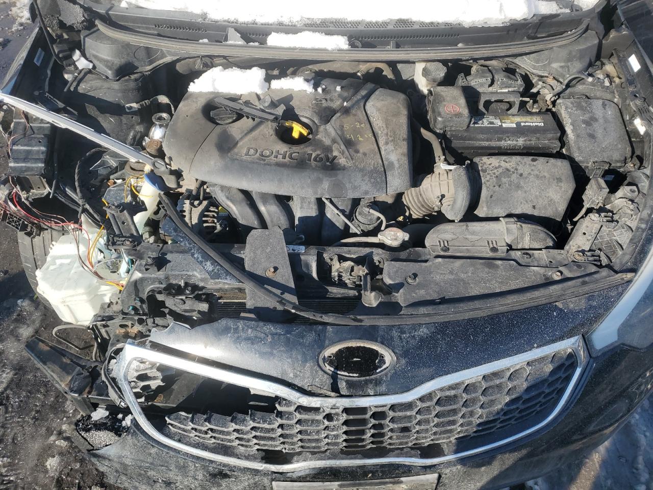 2015 KIA Forte VIN KNAFK4A65F5371789 Copart auction photo, front end / rear end damage thumbnail 11