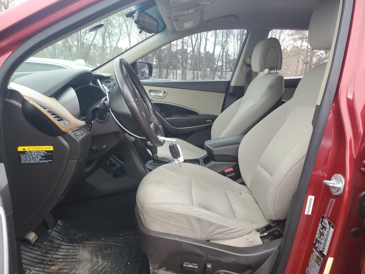 2014 Hyundai Santa Fe VIN 5XYZU3LB1EG166085 Copart auction photo, side / vandalism damage thumbnail 7