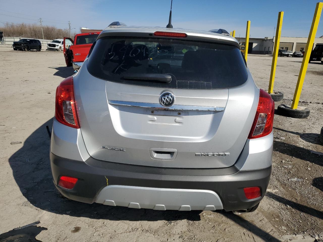 2014 Buick Encore VIN KL4CJCSB2EB590430 Copart auction photo, front end / undercarriage damage thumbnail 6