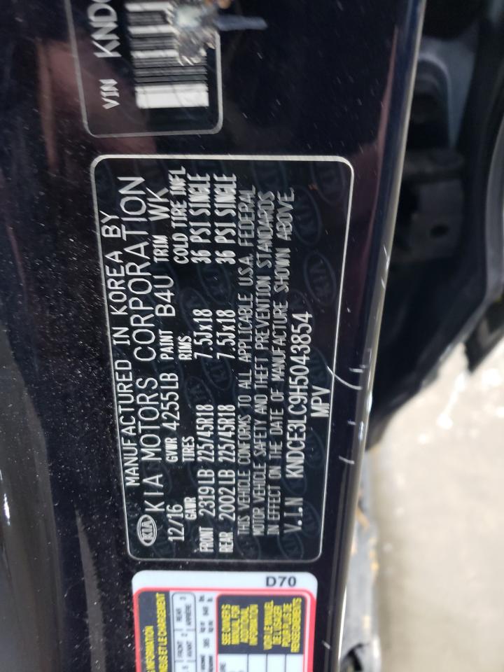 2017 KIA Niro VIN KNDCE3LC9H5043854 Copart auction photo, front end / side damage thumbnail 13