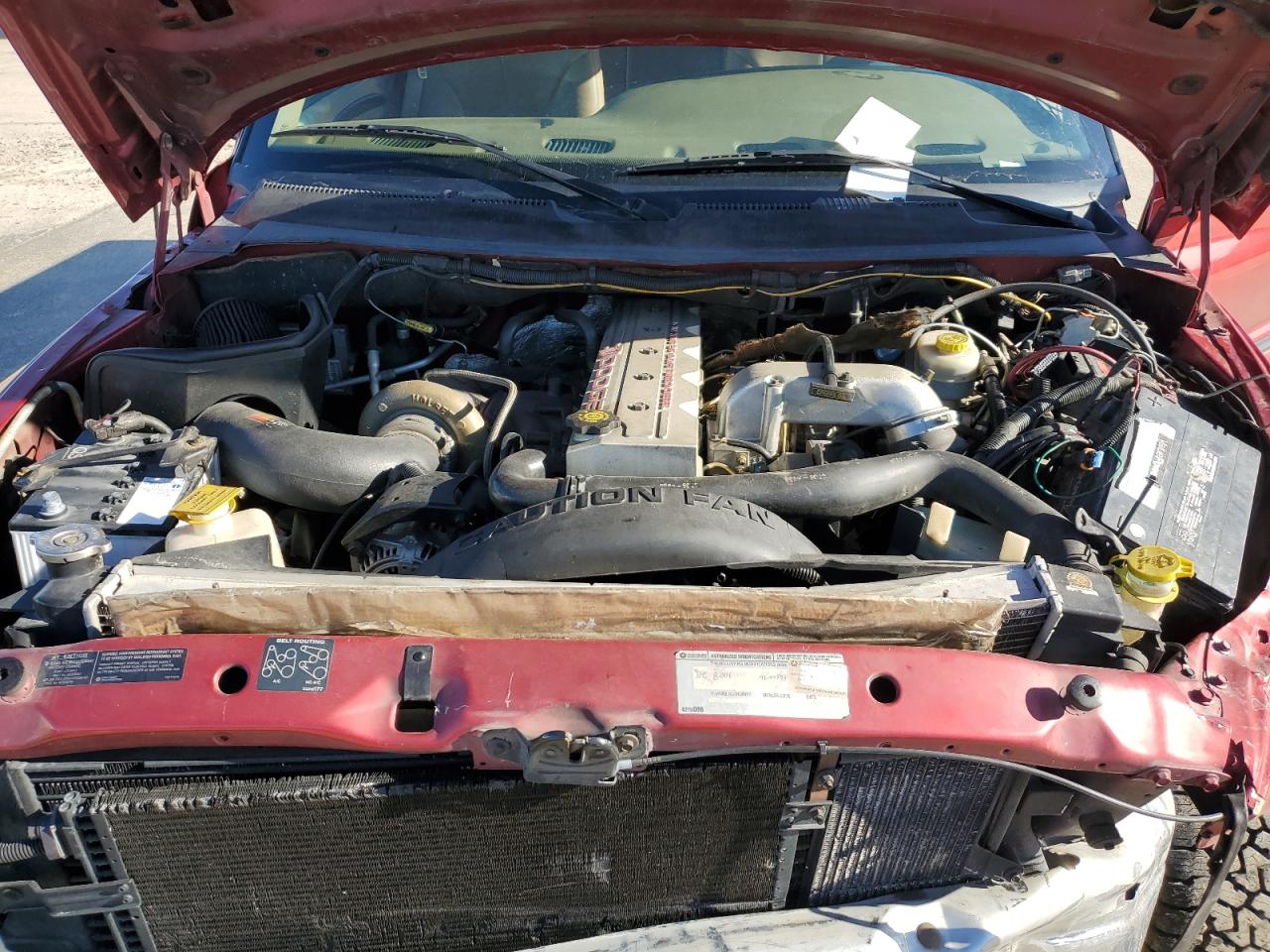 1998 Dodge RAM VIN 1B7KF2368WJ206981 Copart auction photo, all over damage thumbnail 12