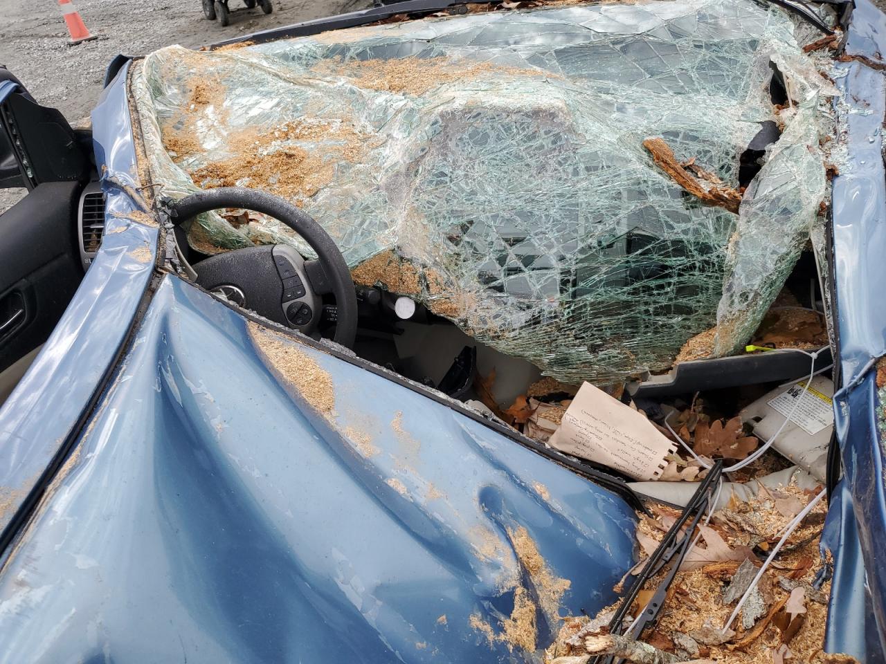 2007 Toyota Prius VIN JTDKB20U077641944 Copart auction photo, top/roof / minor dent/scratches damage thumbnail 8