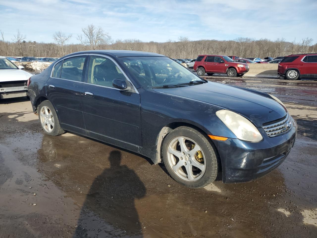 2004 Infiniti G VIN JNKCV51F34M706651 Copart auction photo, rear end damage thumbnail 4