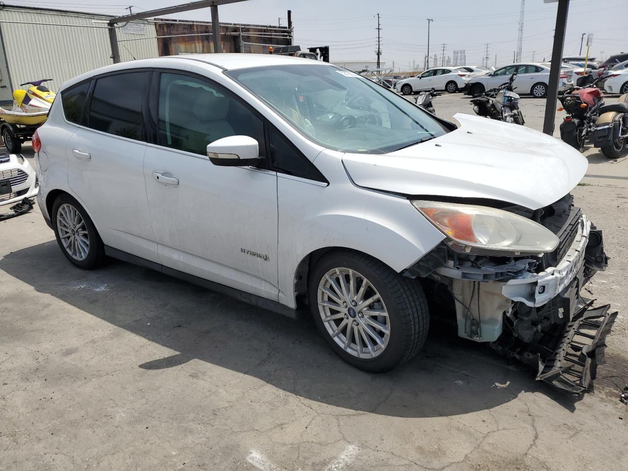 2013 Ford C-MAX VIN 1FADP5BU6DL501995 Copart auction photo, front end / rear end damage thumbnail 4