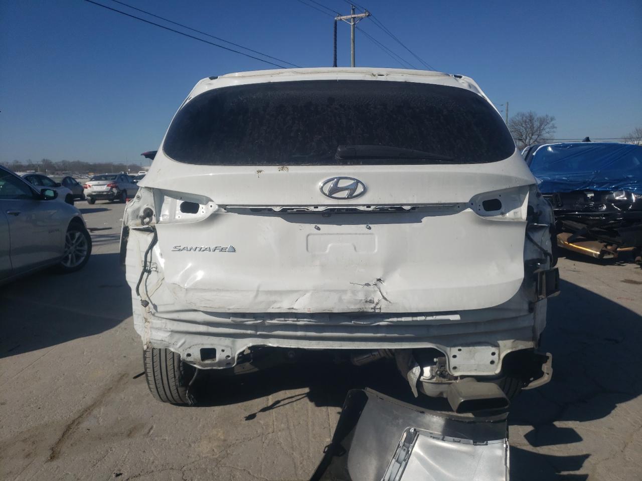 2019 Hyundai Santa Fe VIN 5NMS23AD3KH111392 Copart auction photo, rear end damage thumbnail 6