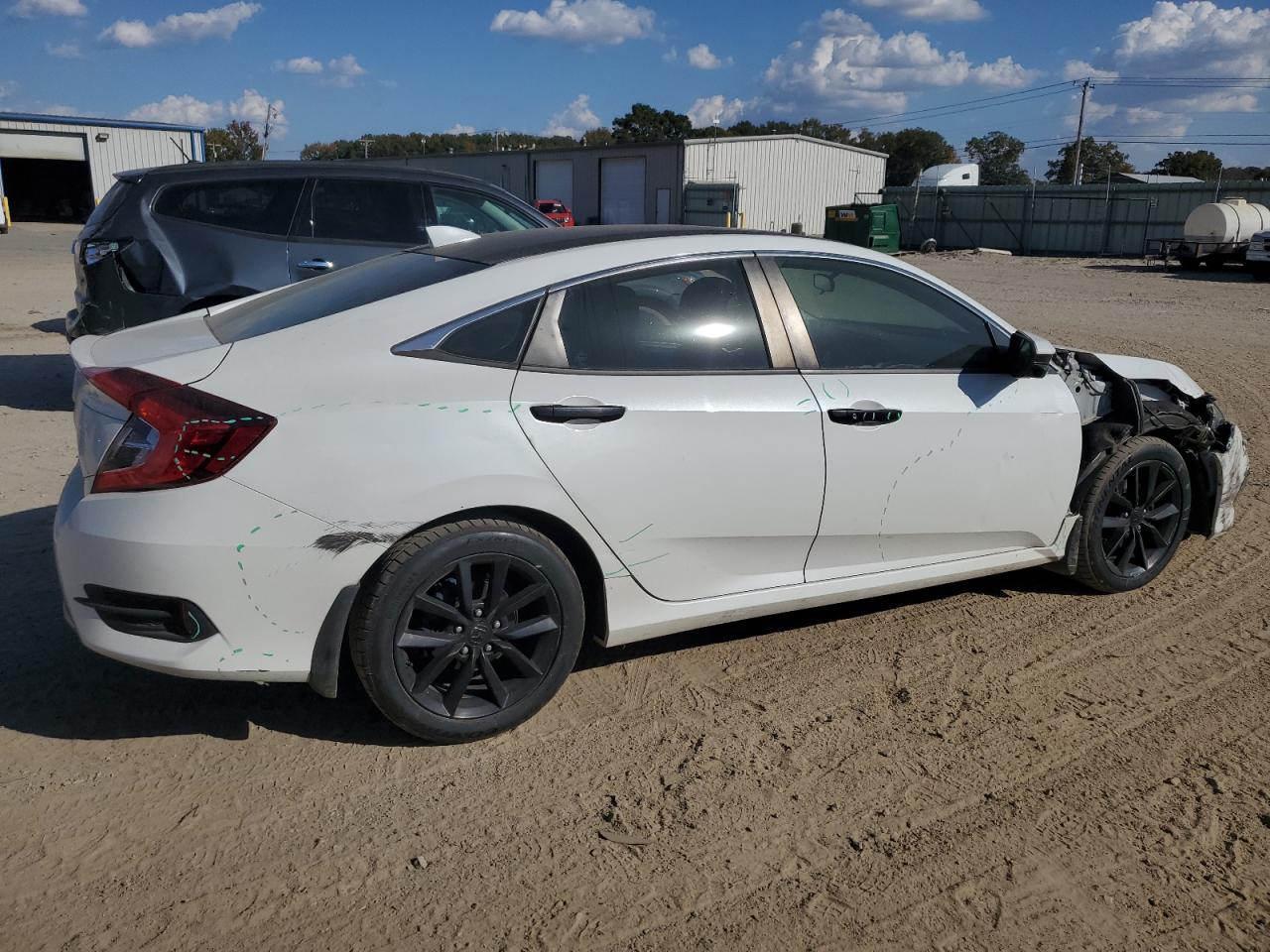 2020 Honda Civic VIN 19XFC1F32LE018780 Copart auction photo, all over damage thumbnail 3