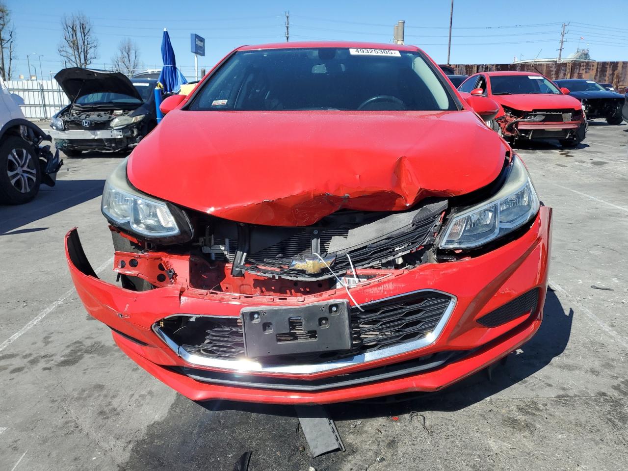 2017 Chevrolet Cruze VIN 1G1BC5SM7H7141494 Copart auction photo, front end damage thumbnail 5