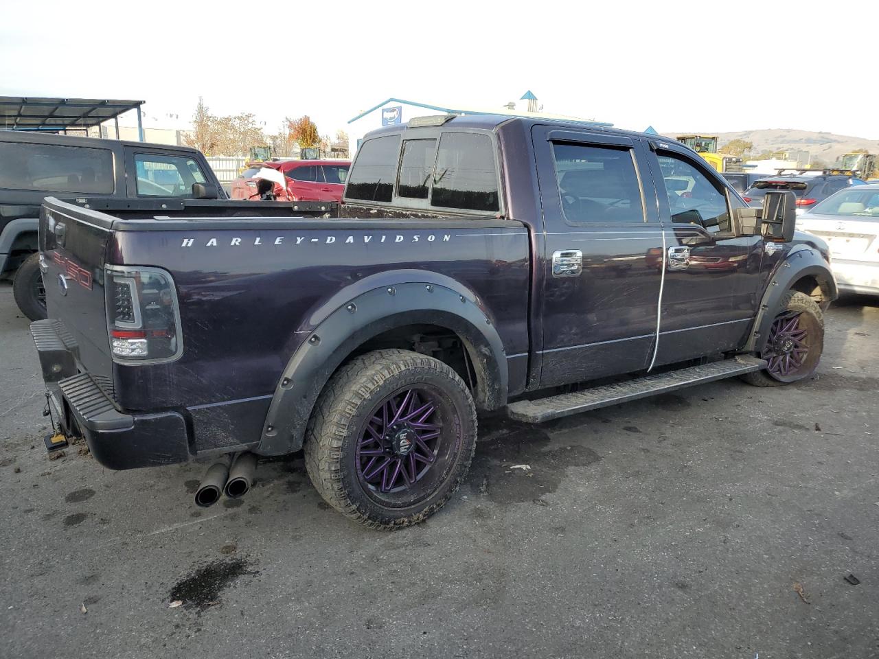 2007 Ford F-150 VIN 1FTRW14597FA01110 Copart auction photo, front end / rear end damage thumbnail 3