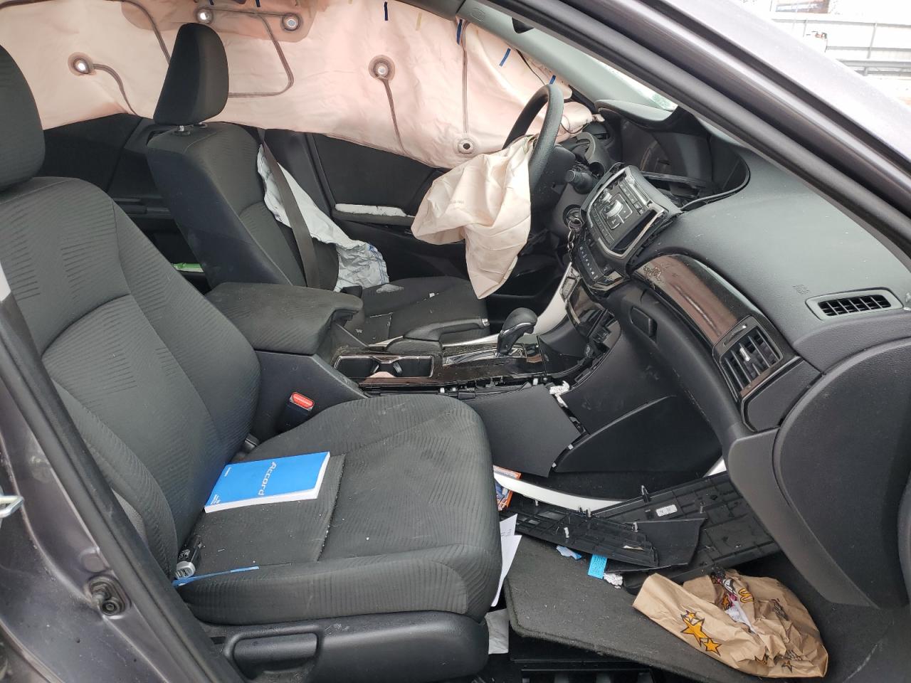2017 Honda Accord VIN 1HGCR2F38HA295713 Copart auction photo, side / front end damage thumbnail 7