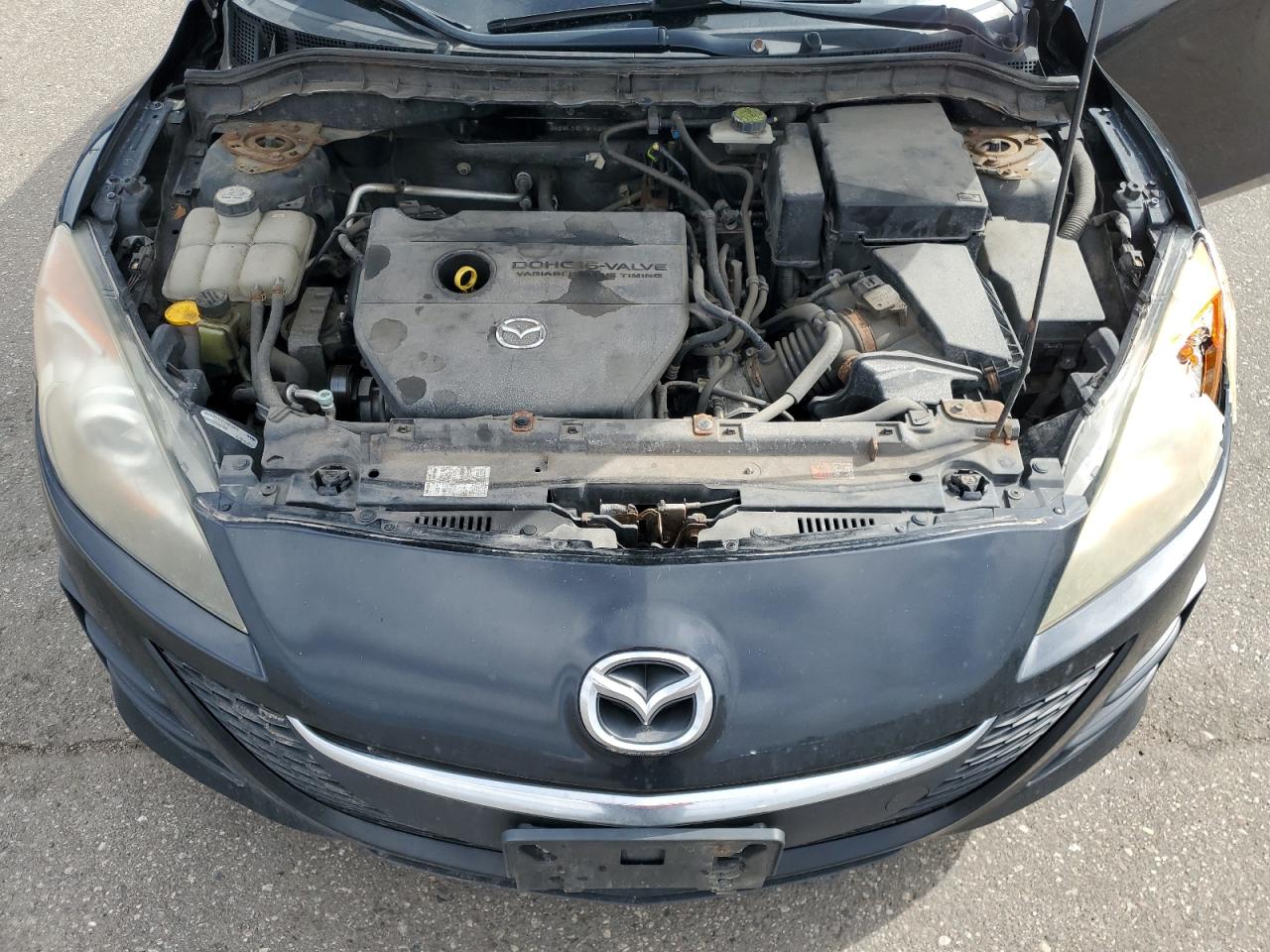 2010 Mazda 3 VIN JM1BL1SF9A1166052 Copart auction photo, side / front end damage thumbnail 11