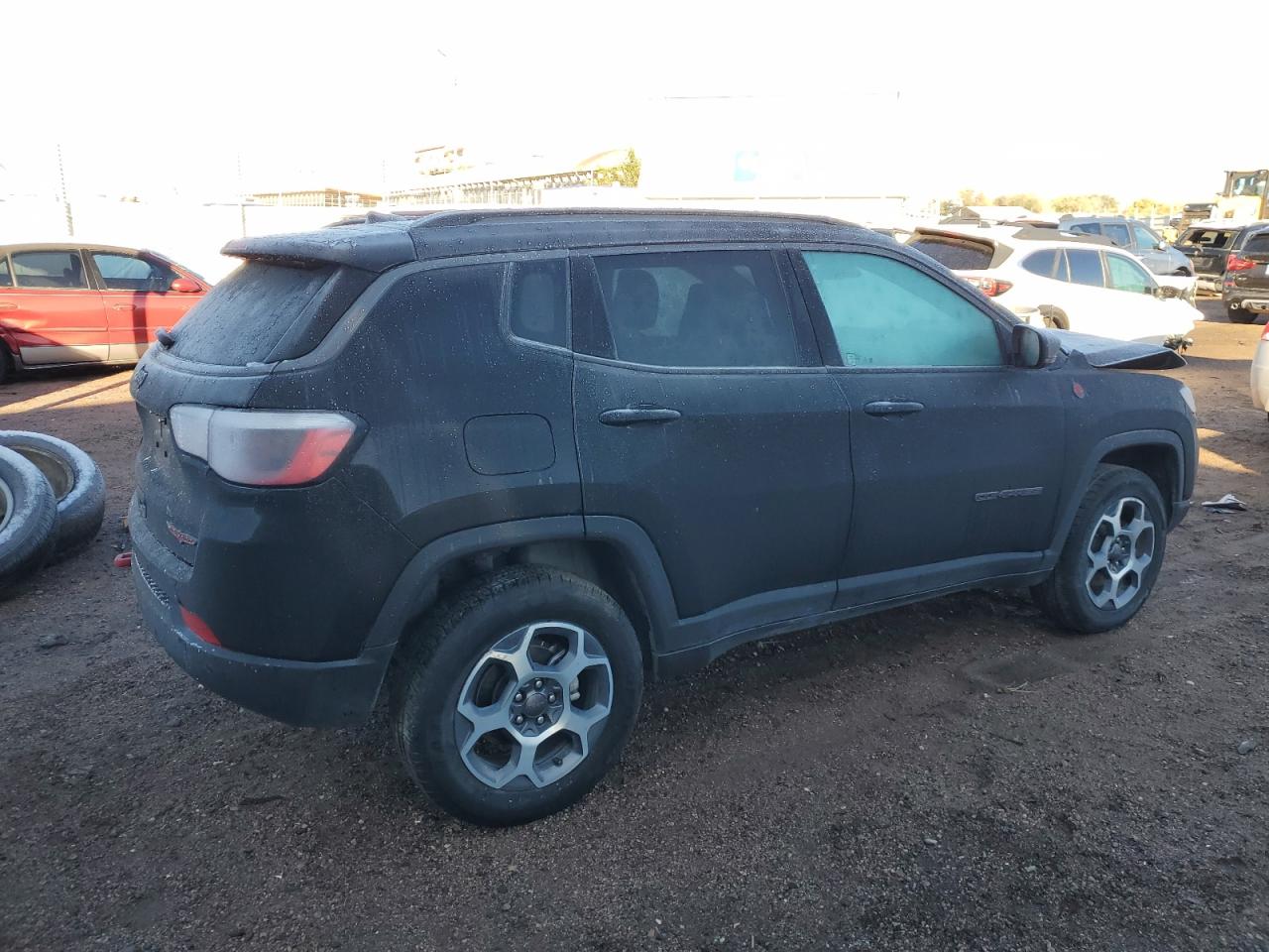 2022 Jeep Compass VIN 3C4NJDDB7NT130485 Copart auction photo, front end / undercarriage damage thumbnail 3