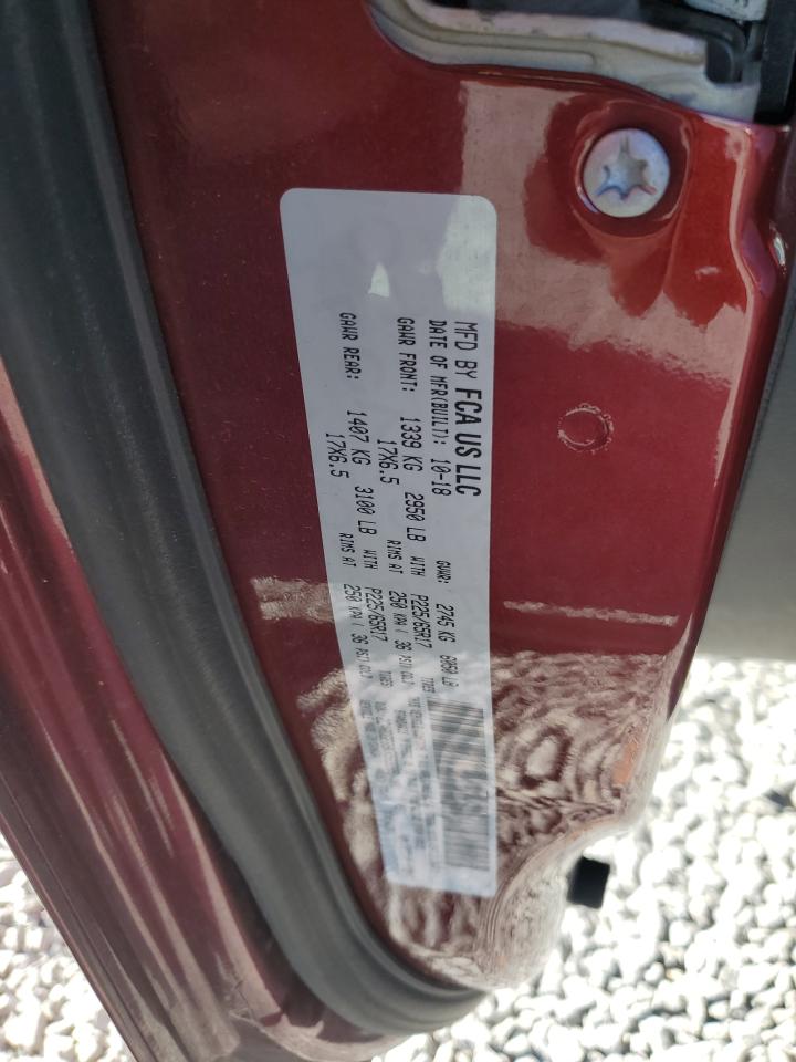 2019 Dodge Caravan VIN 2C4RDGEG9KR563289 Copart auction photo, side damage thumbnail 13