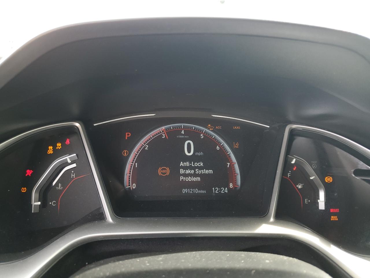 2020 Honda Civic VIN 19XFC2F83LE202188 Copart auction photo, front end / side damage thumbnail 9