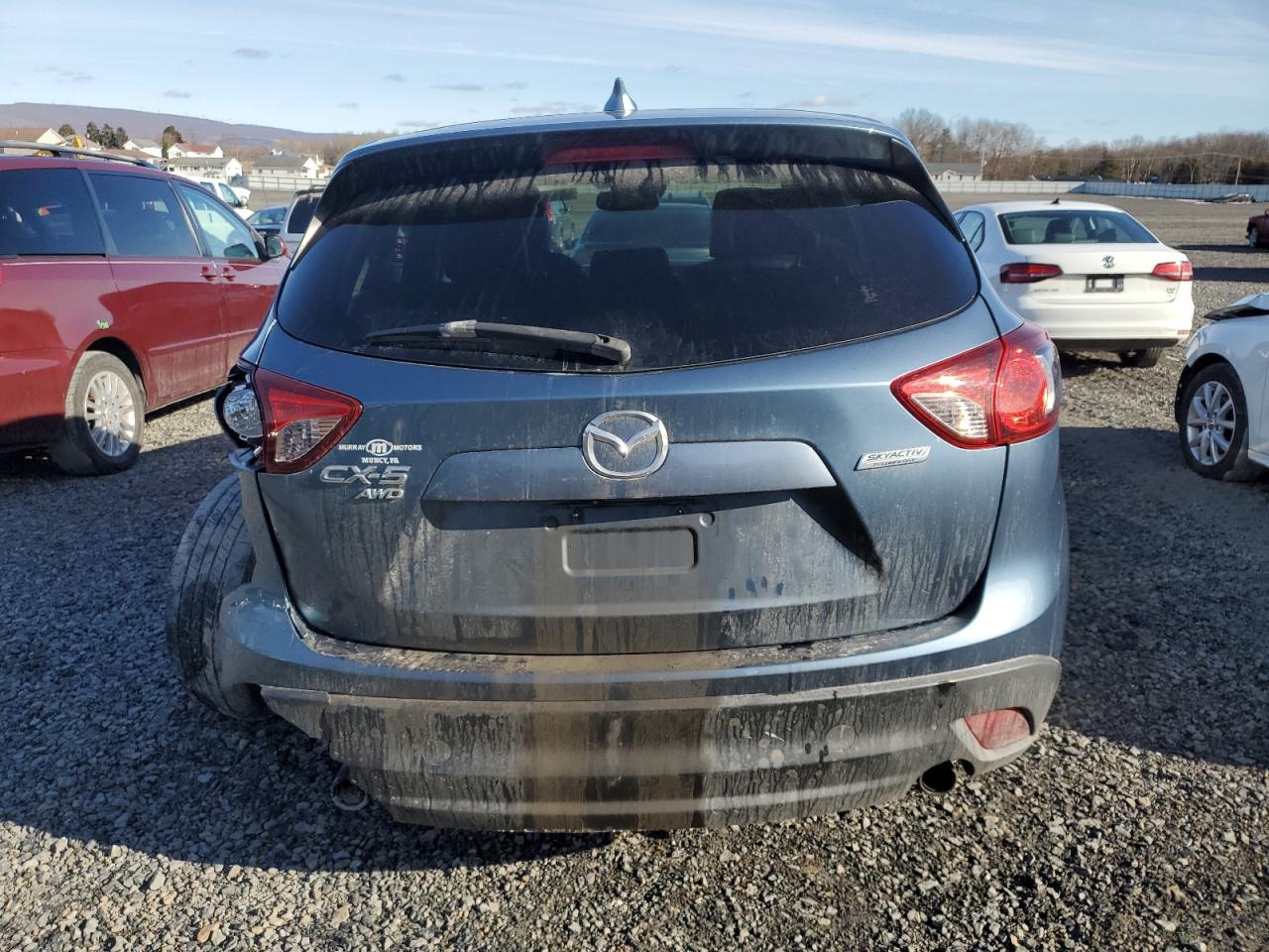2014 Mazda CX-5 VIN JM3KE4DY1E0405574 Copart auction photo, rear end / side damage thumbnail 6