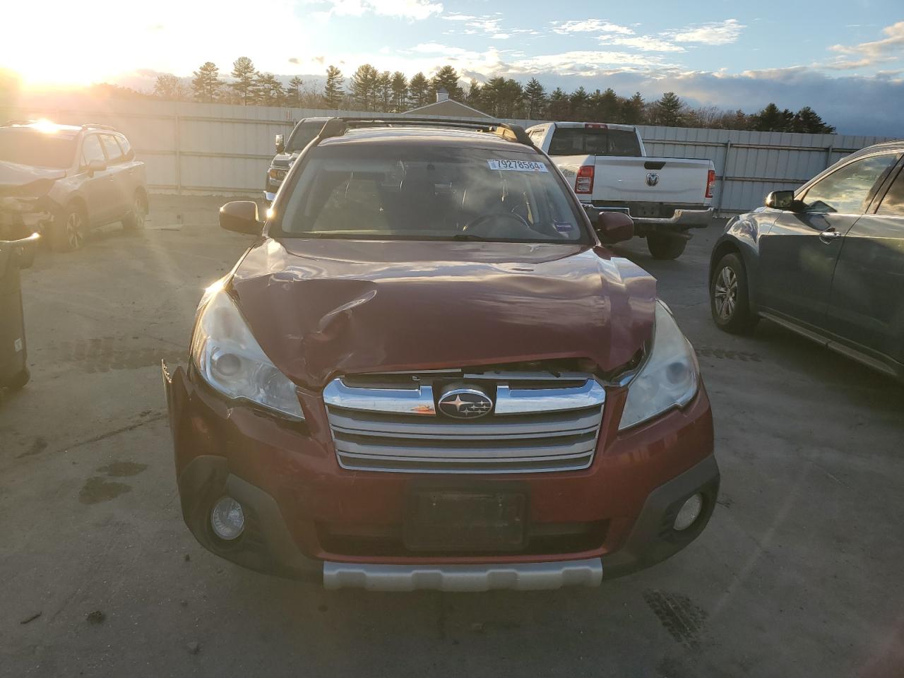 2014 Subaru Legacy VIN 4S4BRBLC5E3294013 Copart auction photo, front end damage thumbnail 5