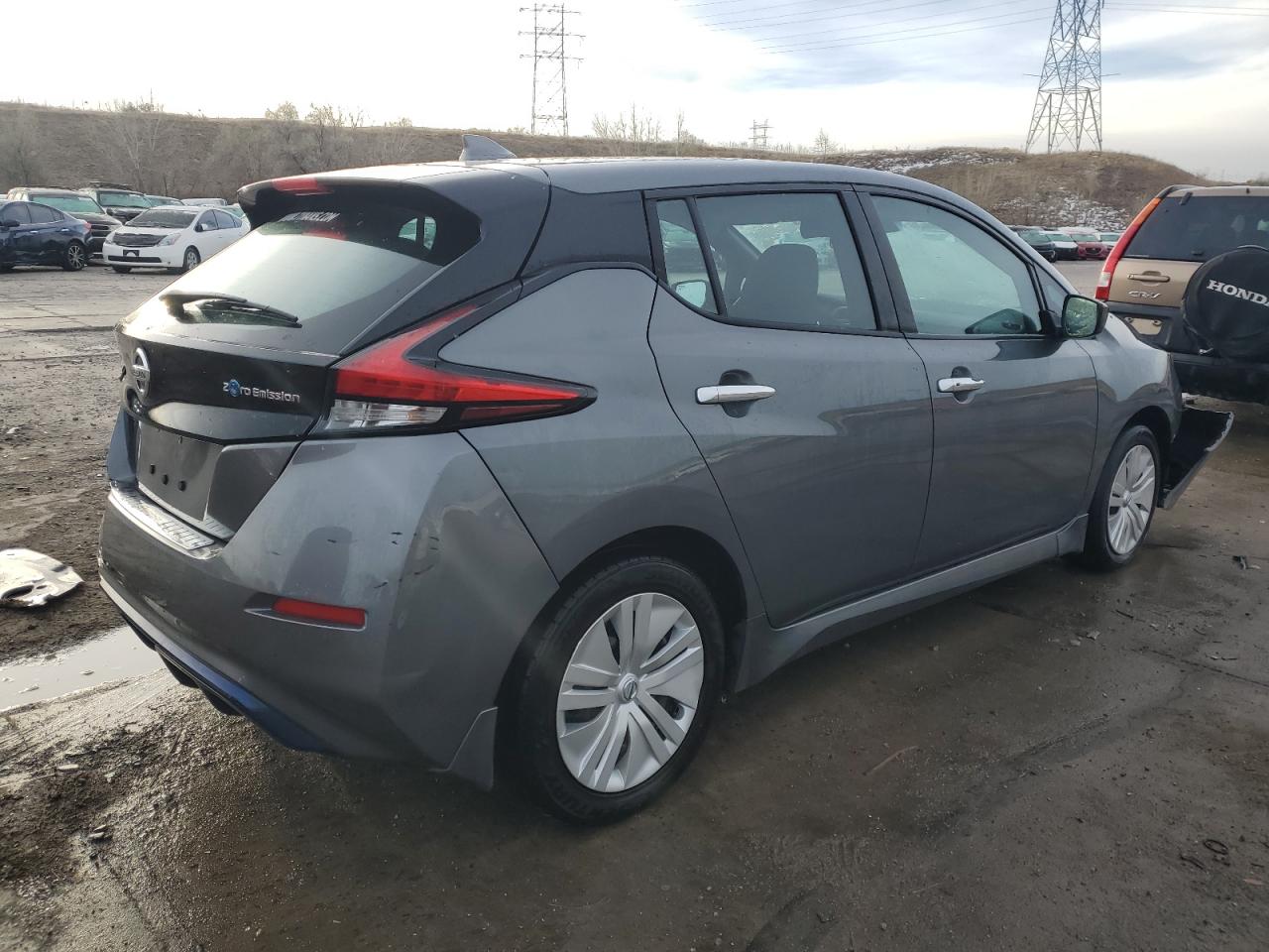 2020 Nissan Leaf VIN 1N4AZ1BP0LC307509 Copart auction photo, front end / rear end damage thumbnail 3