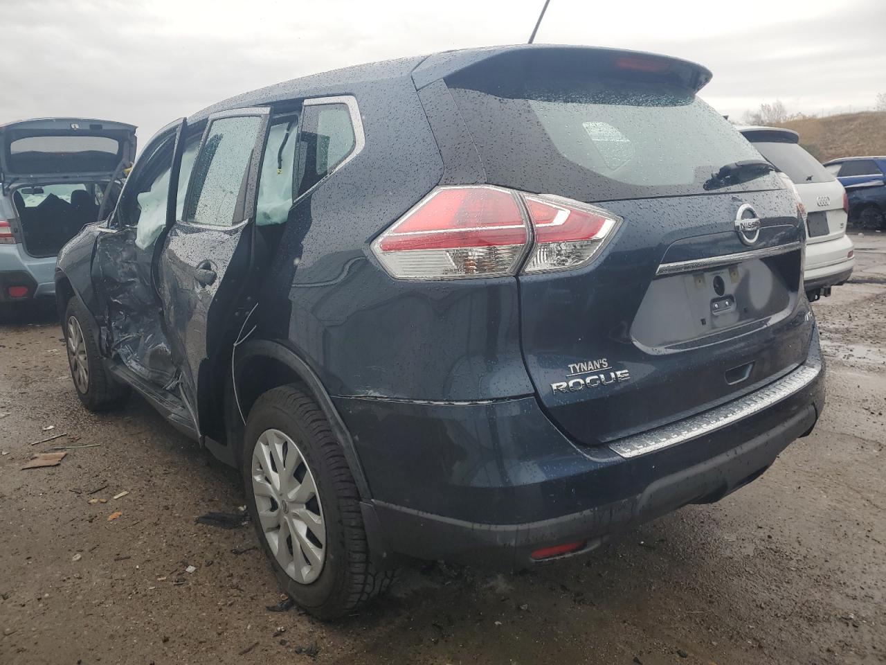 2016 Nissan Rogue VIN KNMAT2MV5GP661909 Copart auction photo, side damage thumbnail 2