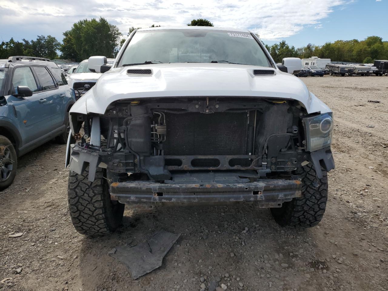 2013 RAM 1500 VIN 1C6RR7MT7DS536276 Copart auction photo, front end damage thumbnail 5
