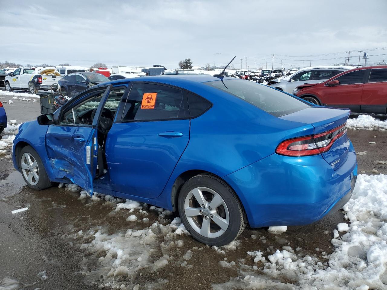 2015 Dodge Dart VIN 1C3CDFBB3FD405598 Copart auction photo, side damage thumbnail 2