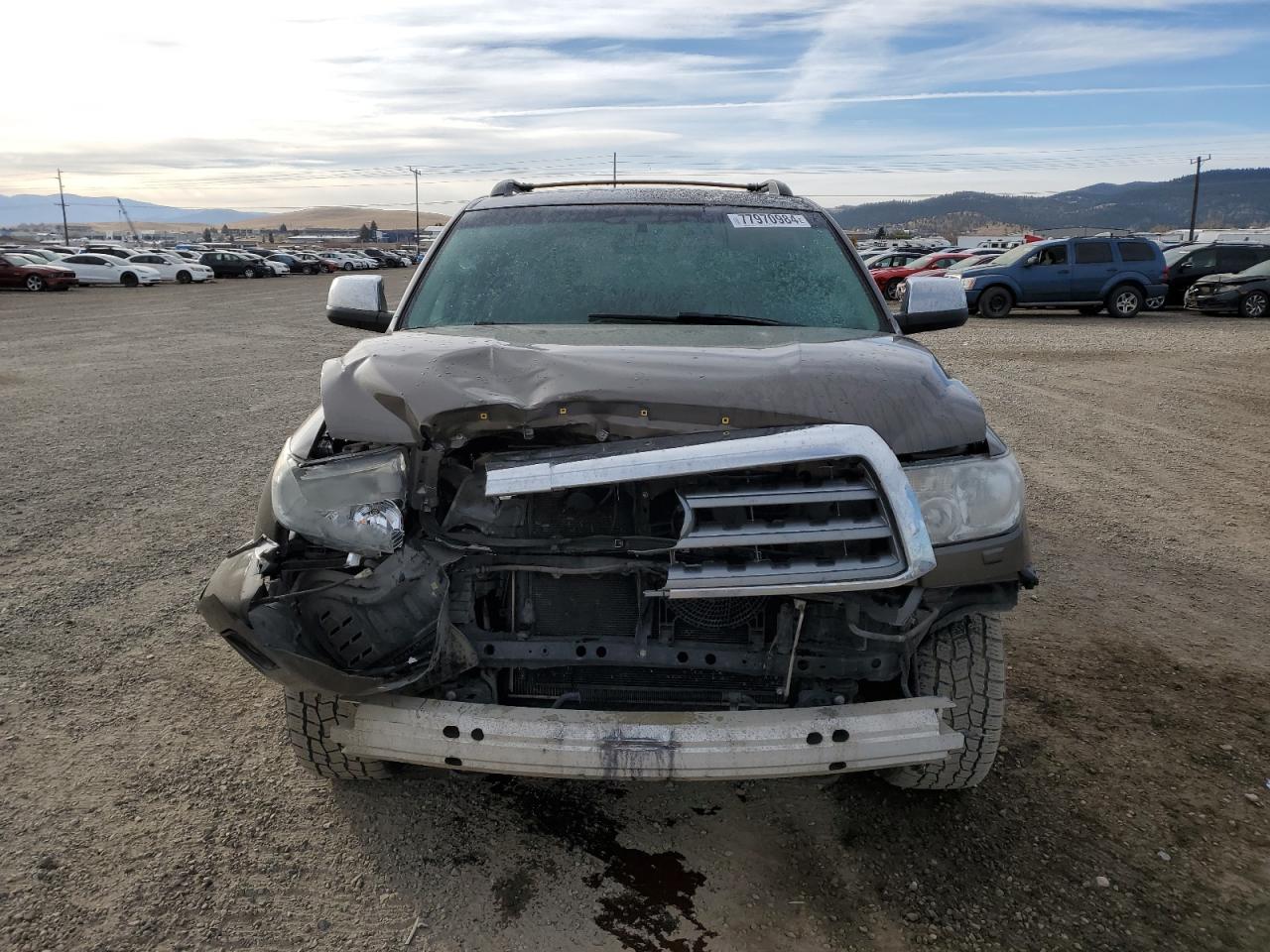 2012 Toyota Sequoia VIN 5TDJY5G15CS070653 Copart auction photo, front end / minor dent/scratches damage thumbnail 5