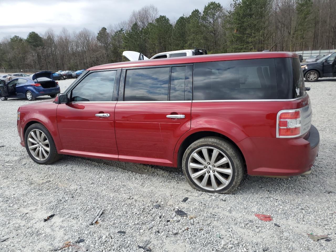 2013 Ford Flex VIN 2FMGK5D81DBD15489 Copart auction photo, rear end / undercarriage damage thumbnail 2