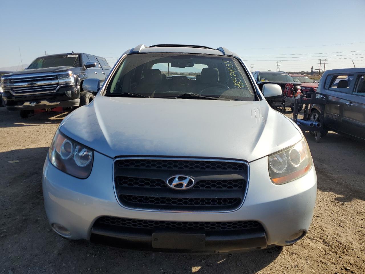 2007 Hyundai Santa Fe VIN 5NMSH13E67H096306 Copart auction photo, rear end damage thumbnail 5